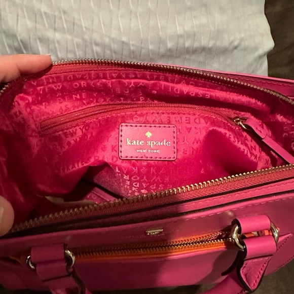 Kate Spade Pink Handbag with Crossbody Strap - EUC - Picture 9 of 10